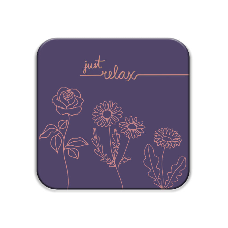 Botanical Bliss Coasters: Relax and Unwind with Nature - Set of 1