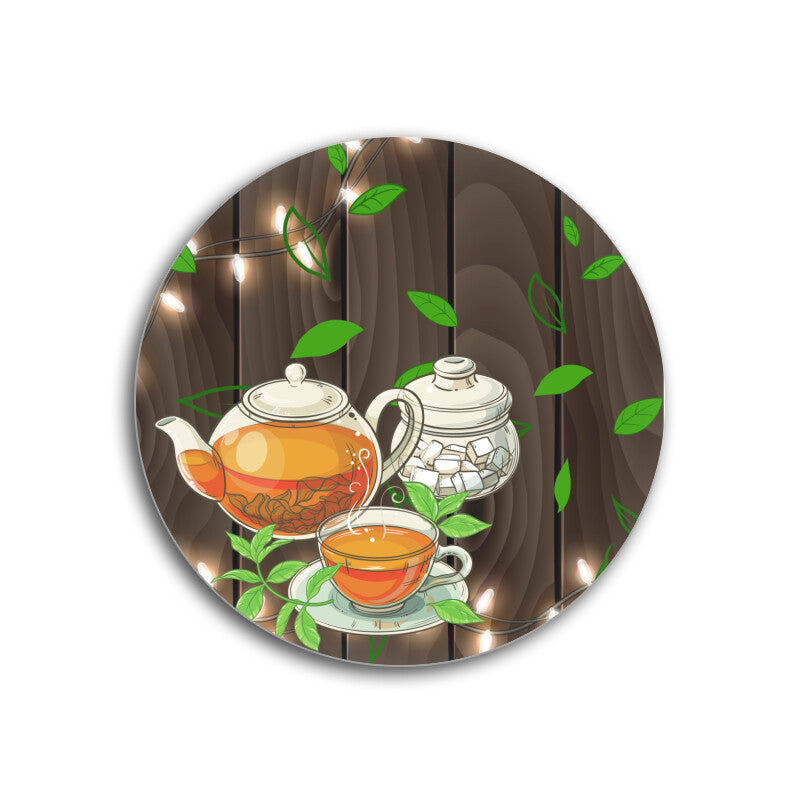 Elegant Tea Party Coasters: Sip and Savor in Style - Set of 1