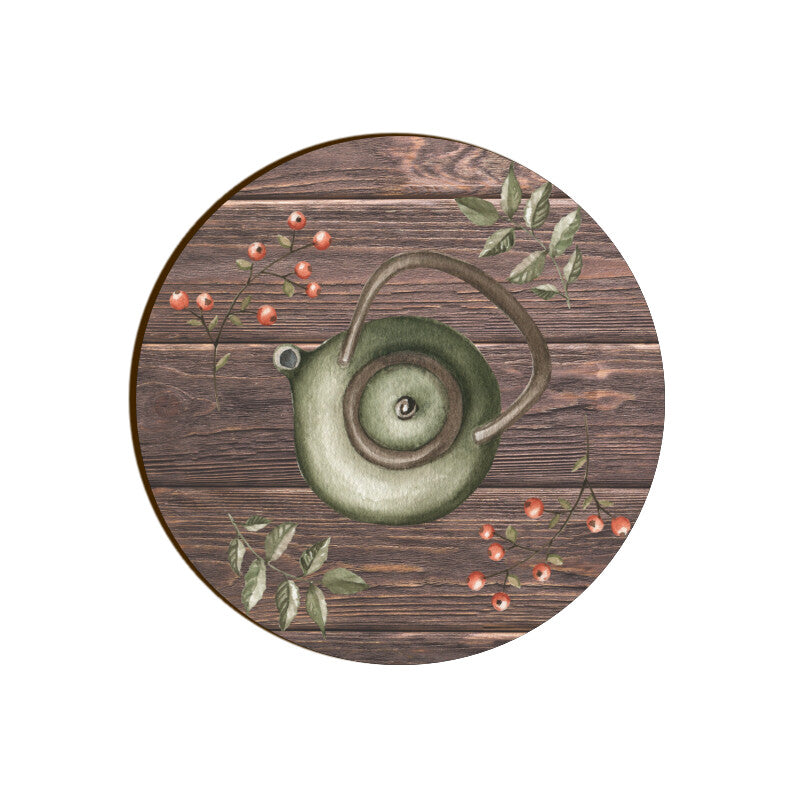 Vintage Charm Coasters: Antique Teapot Treasures - Set of 1
