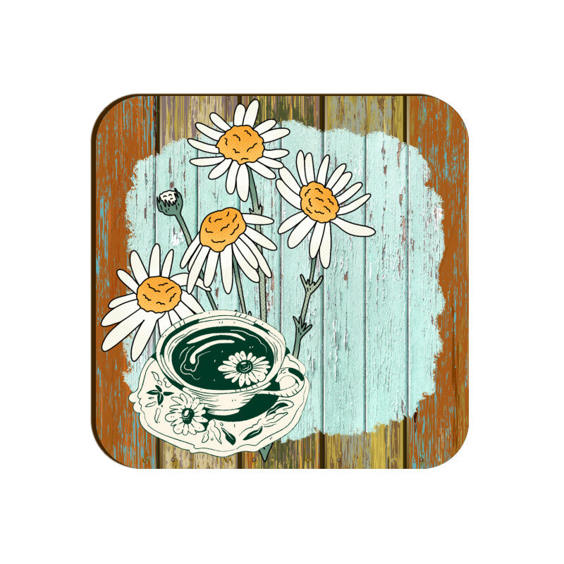 Floral Serenity Coasters: Sip Your Tea in Nature's Embrace - Set of 1