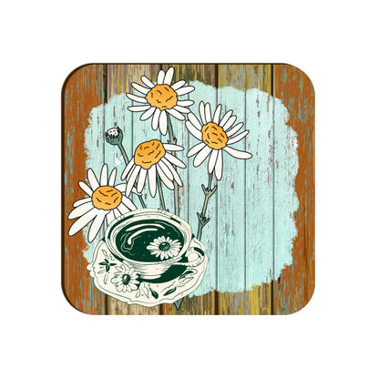 Floral Serenity Coasters: Sip Your Tea in Nature's Embrace - Set of 1
