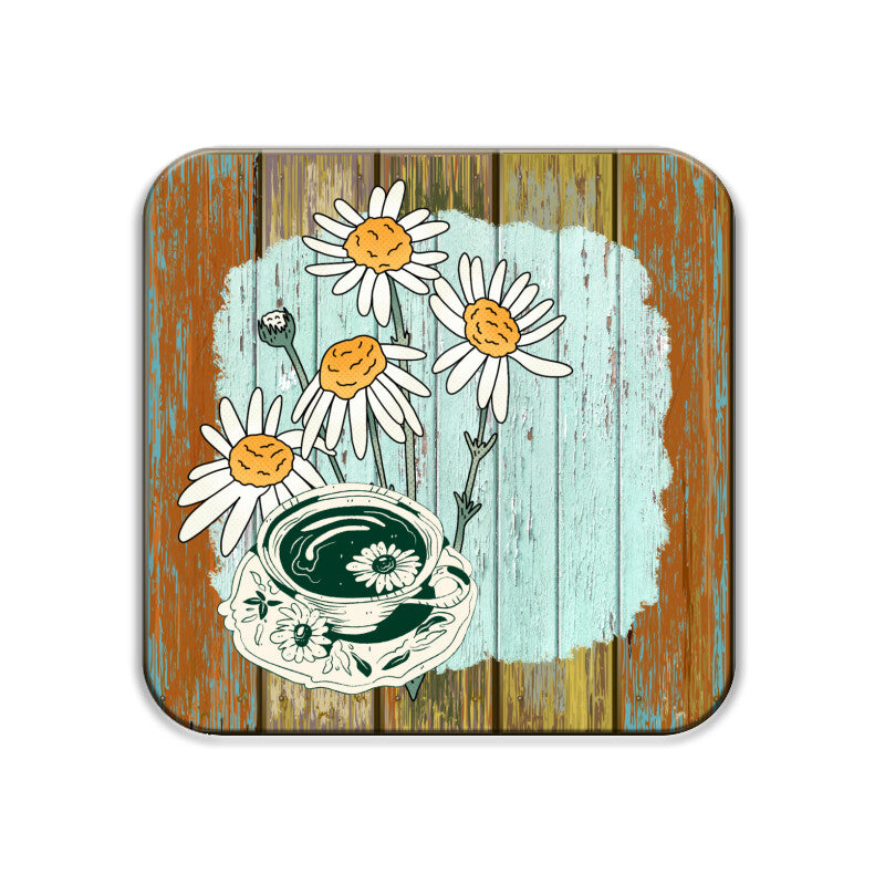 Floral Serenity Coasters: Sip Your Tea in Nature's Embrace - Set of 1