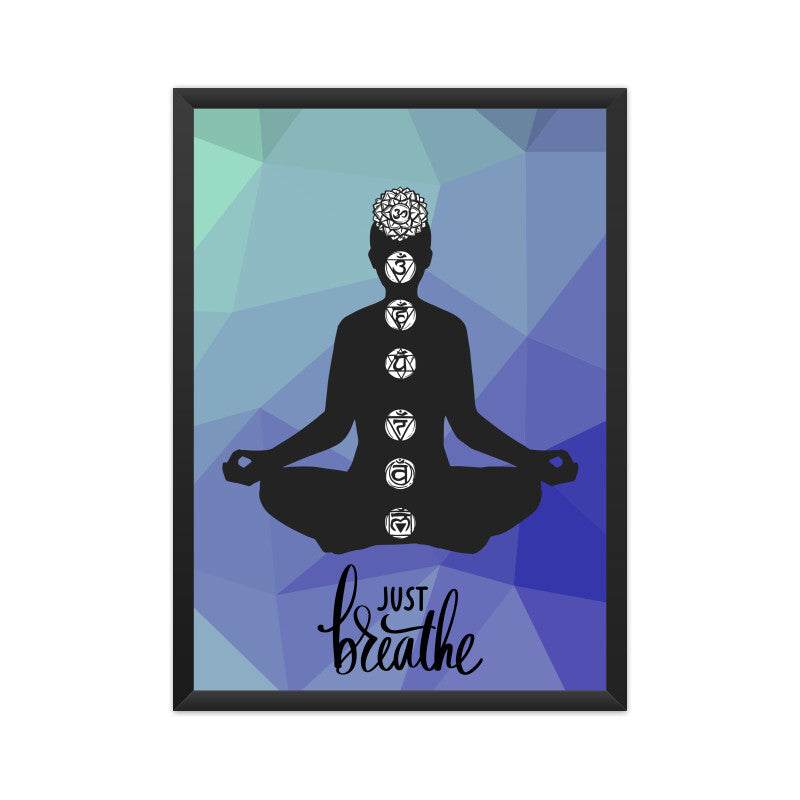 Just Breathe: Find Calmness and Inner Peace - Inspirational Poster