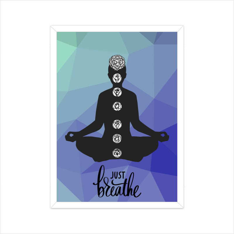 Just Breathe: Find Calmness and Inner Peace - Inspirational Poster