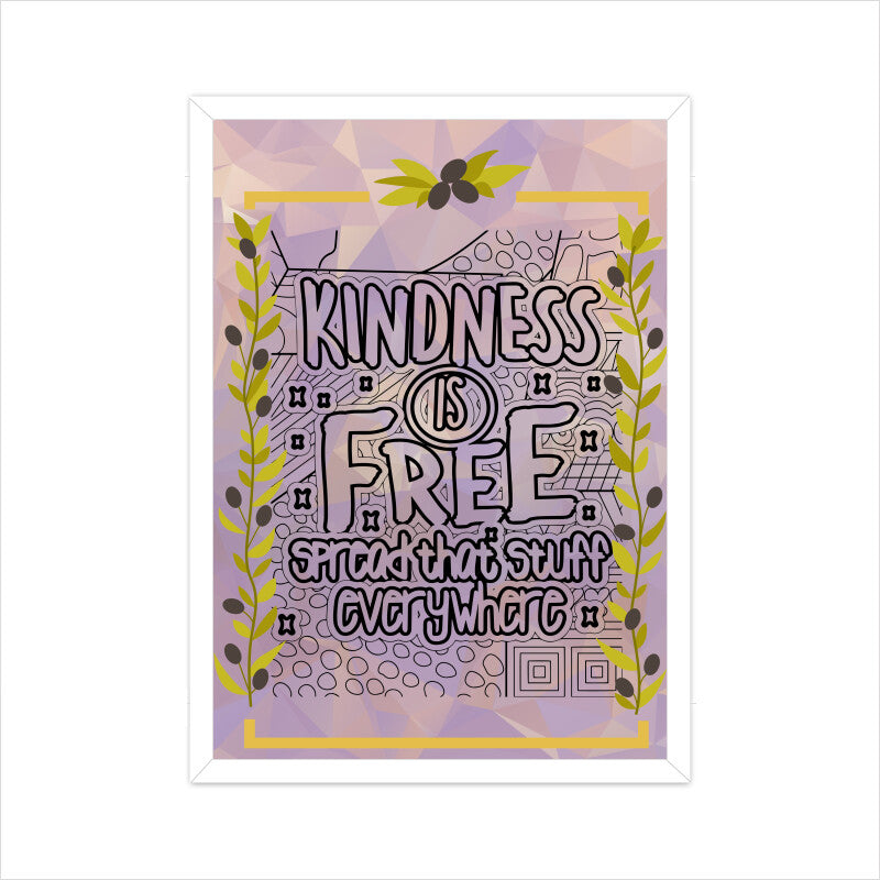 Spread Kindness Everywhere: Inspirational Poster Promoting Free Acts of Kindness