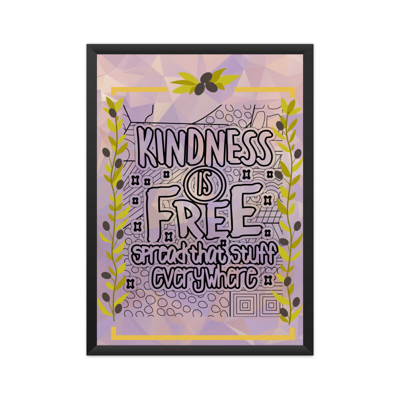 Spread Kindness Everywhere: Inspirational Poster Promoting Free Acts of Kindness