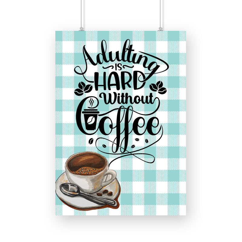 Coffee: Your Perfect Adjusting Companion - Empowering Poster