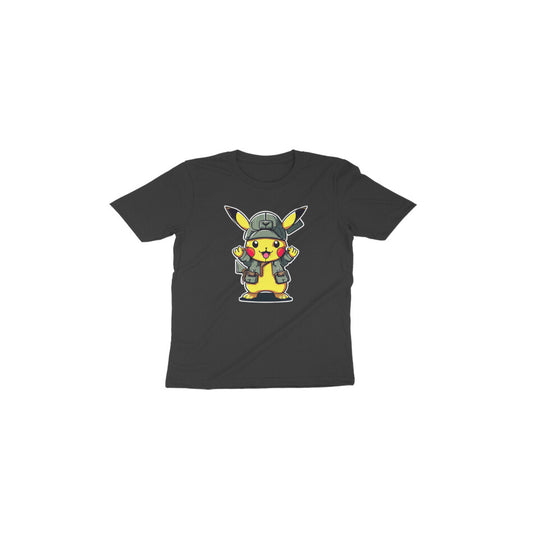 Adorable Pikachu Fun: Toddler's Round Neck T-Shirt - Pokemon Design