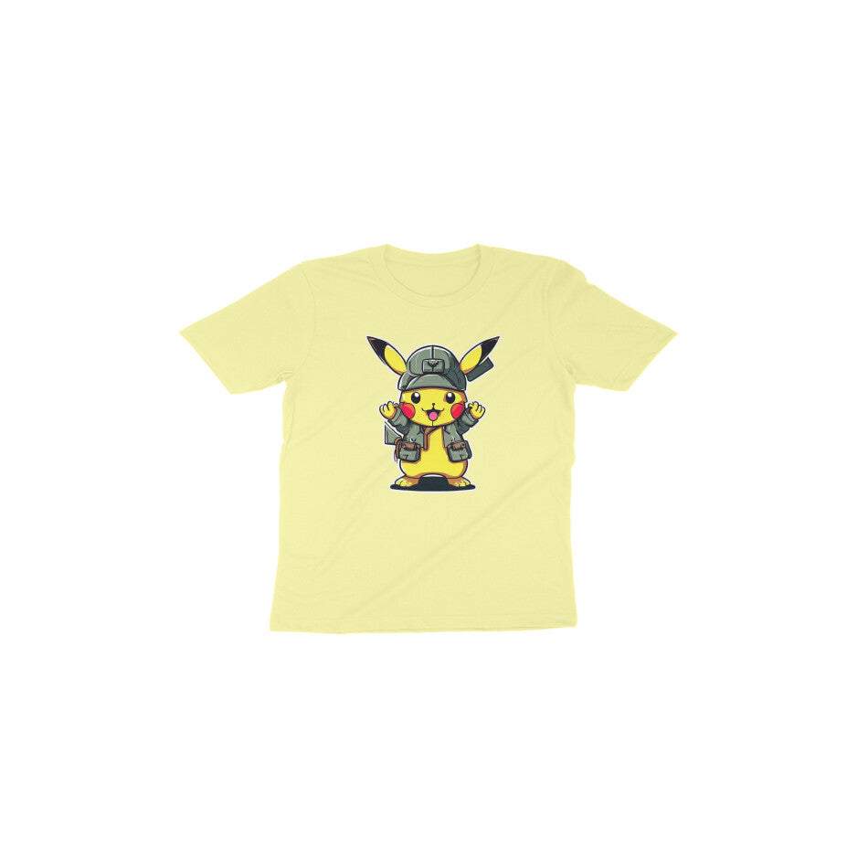 Adorable Pikachu Fun: Toddler's Round Neck T-Shirt - Pokemon Design