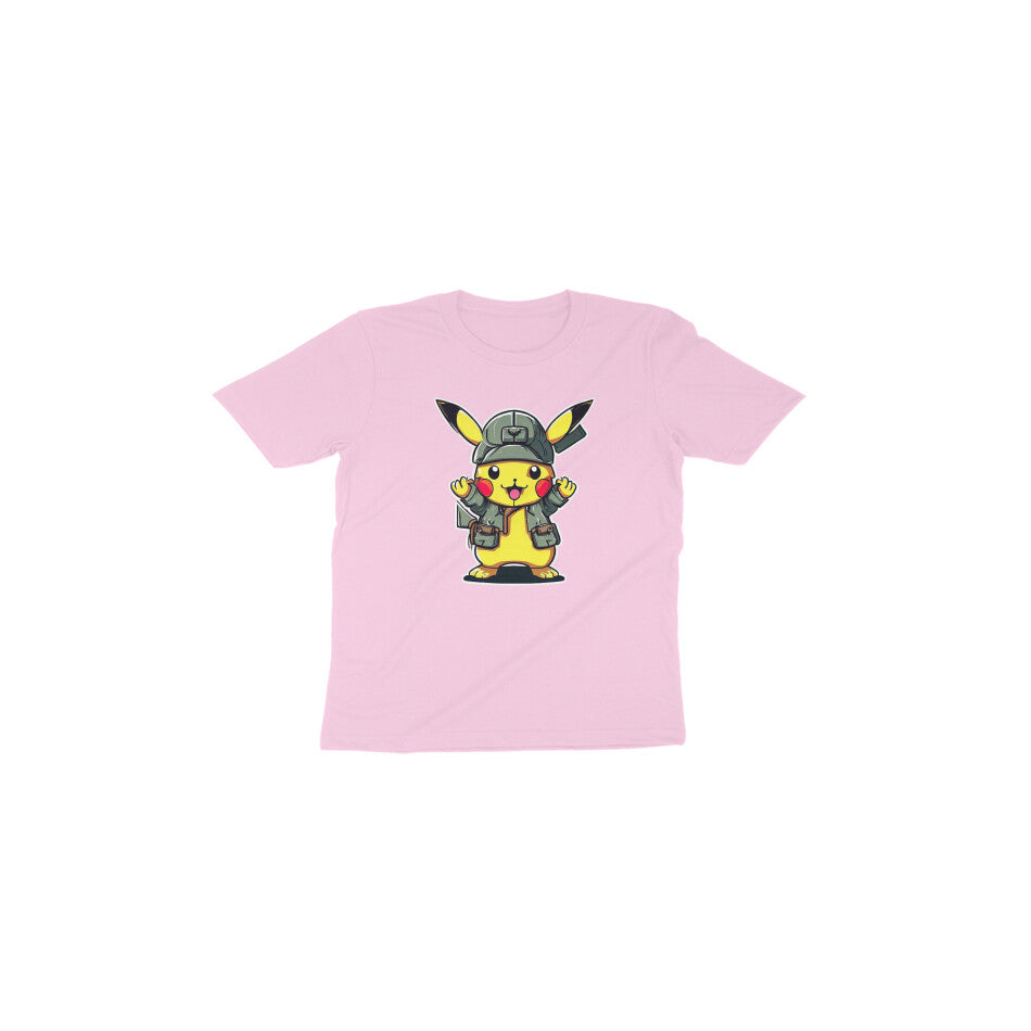 Adorable Pikachu Fun: Toddler's Round Neck T-Shirt - Pokemon Design
