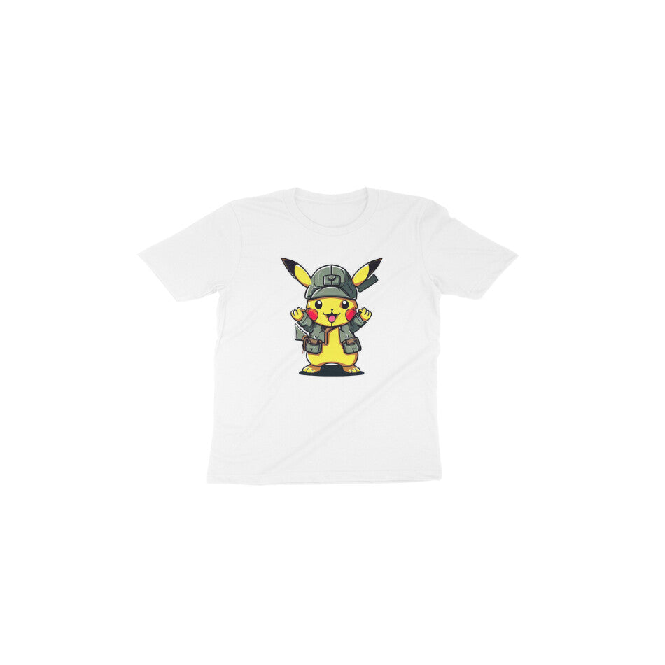 Adorable Pikachu Fun: Toddler's Round Neck T-Shirt - Pokemon Design