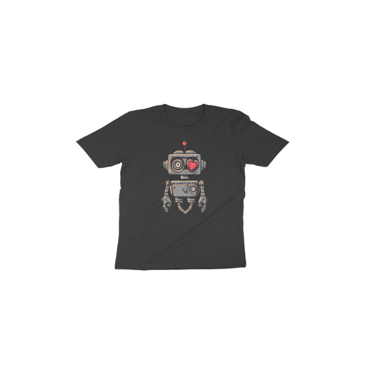 Robot Love: Toddler's Round Neck T-Shirt - Adorable Design