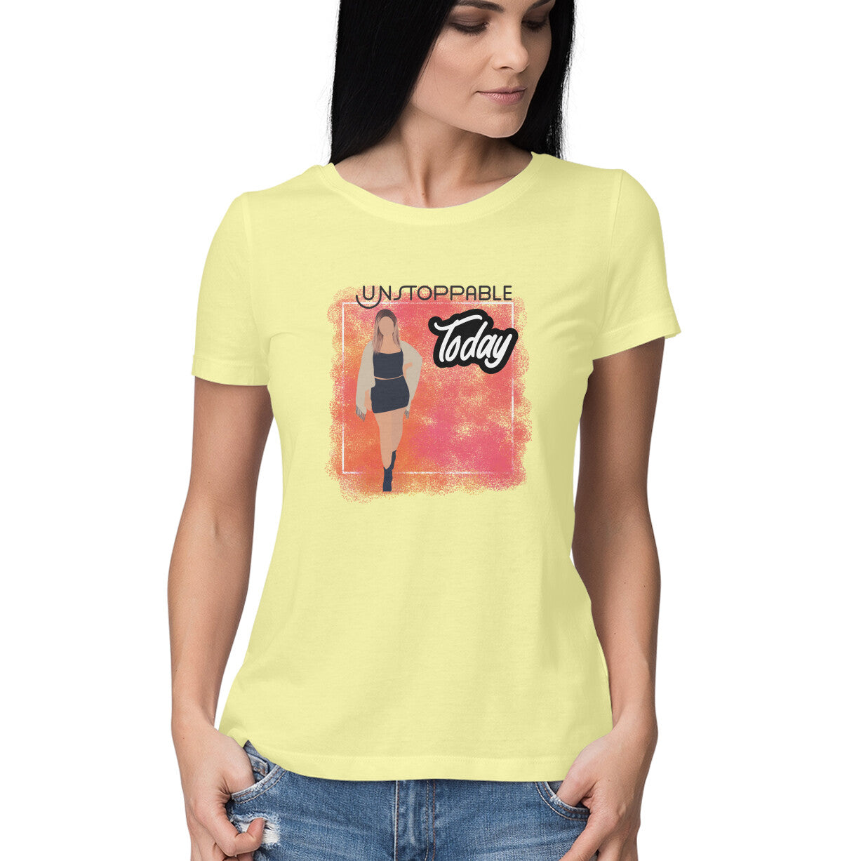 Unstoppable Today: Women's Round Neck T-Shirt - Stylish Design