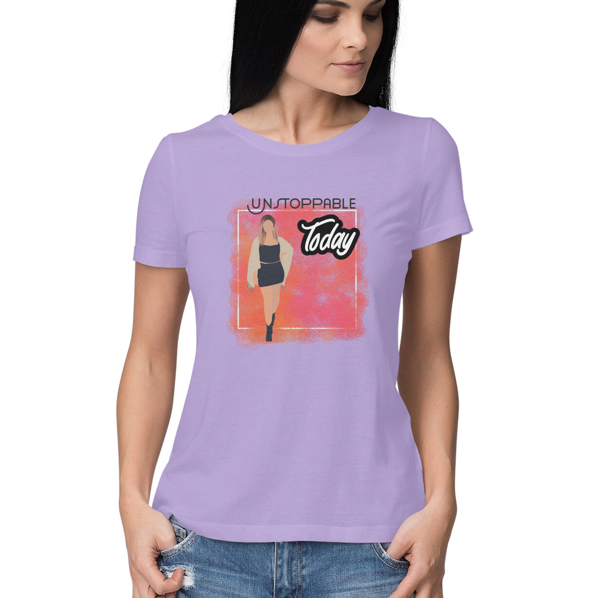 Unstoppable Today: Women's Round Neck T-Shirt - Stylish Design