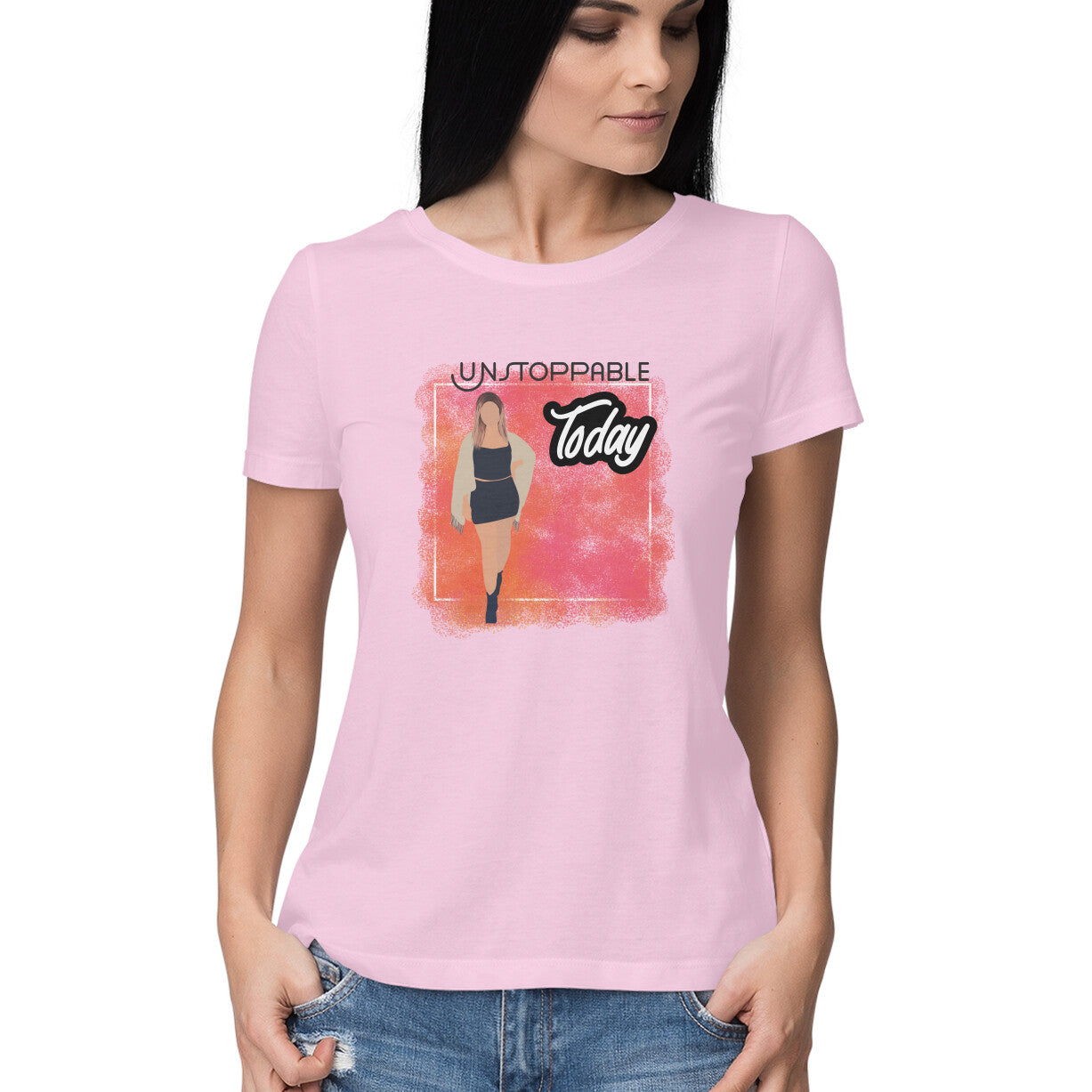 Unstoppable Today: Women's Round Neck T-Shirt - Stylish Design