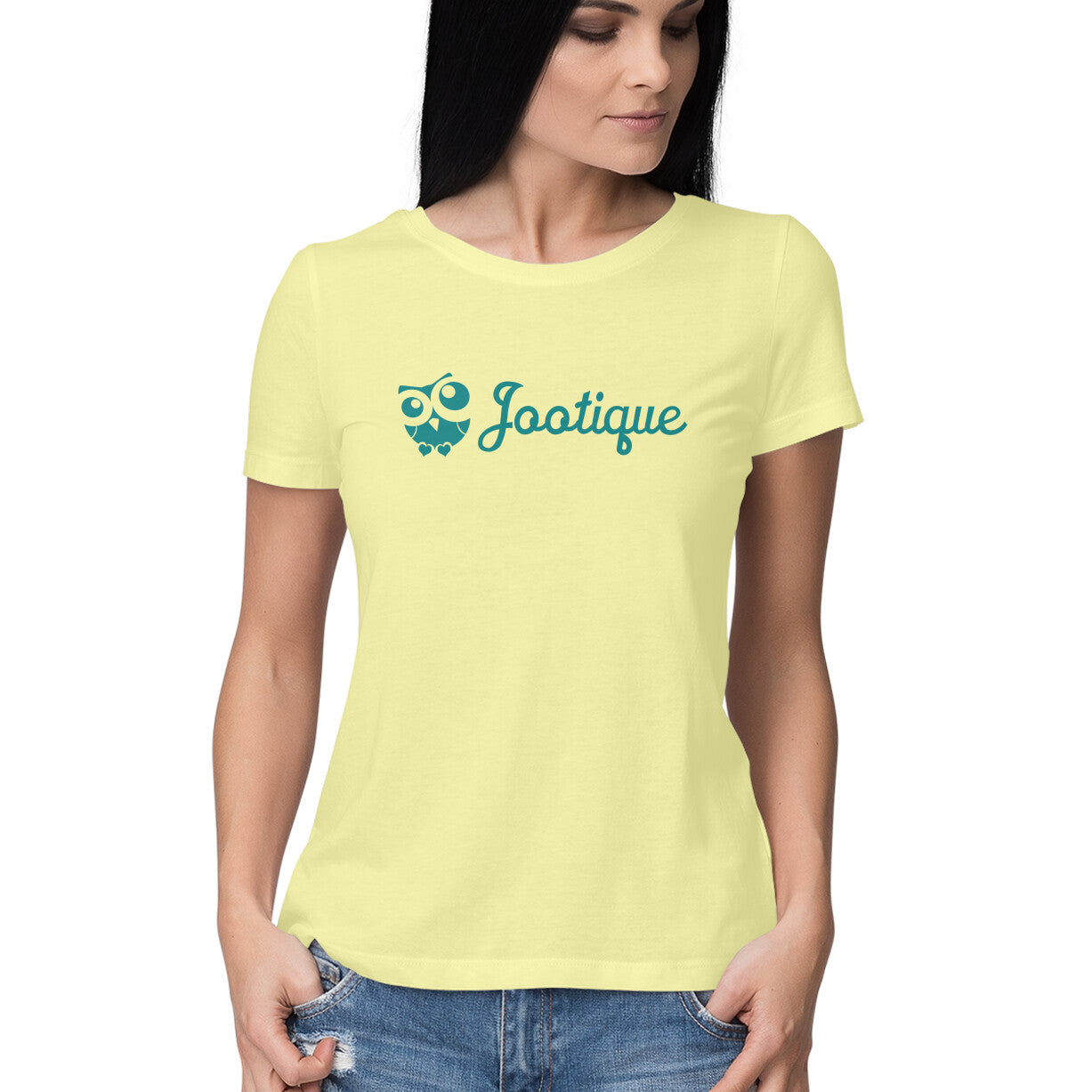 Jootique Logo Tee: Women's Round Neck T-Shirt - Empowering Fashion