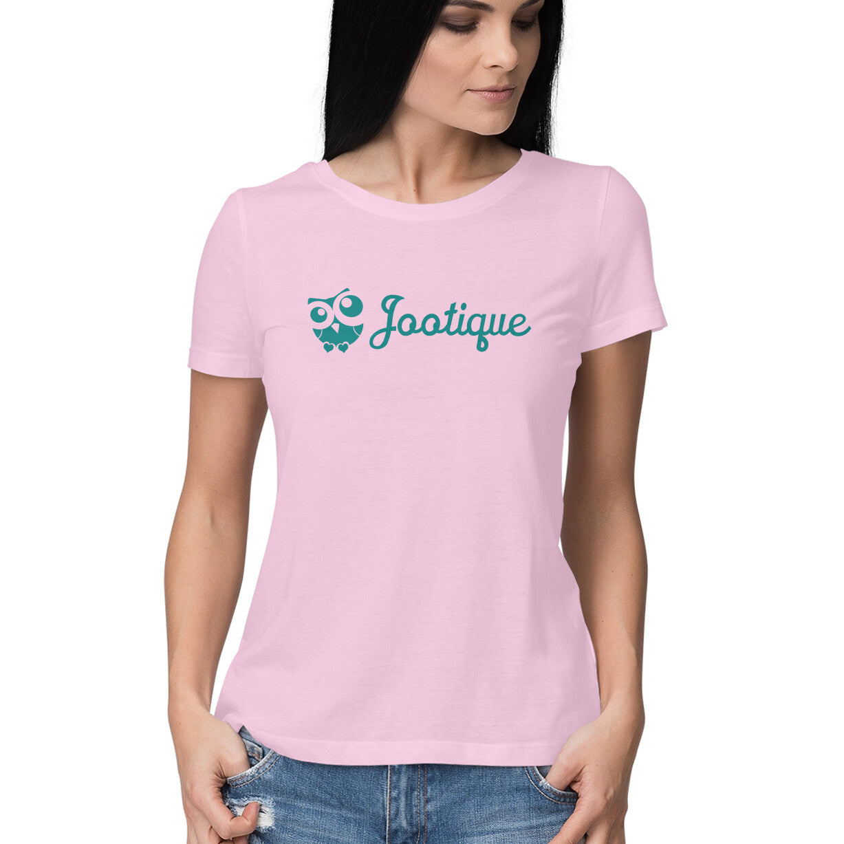 Jootique Logo Tee: Women's Round Neck T-Shirt - Empowering Fashion