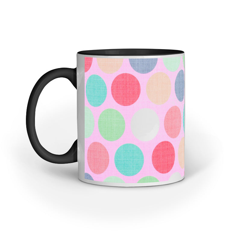 Colorful Dots: Abstract Design Printed Mugs