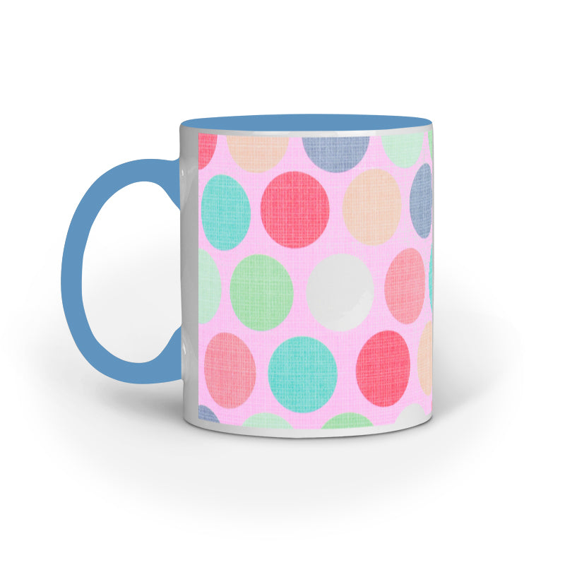 Colorful Dots: Abstract Design Printed Mugs