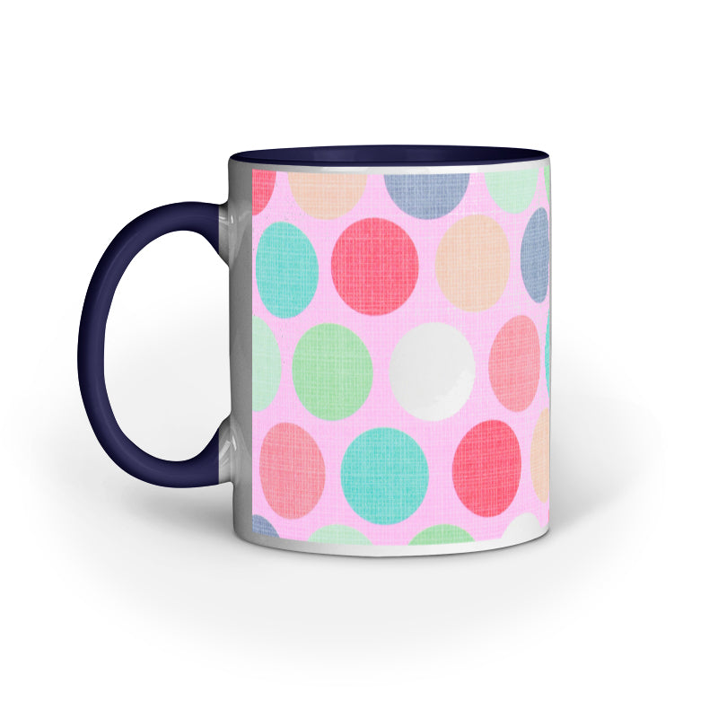 Colorful Dots: Abstract Design Printed Mugs
