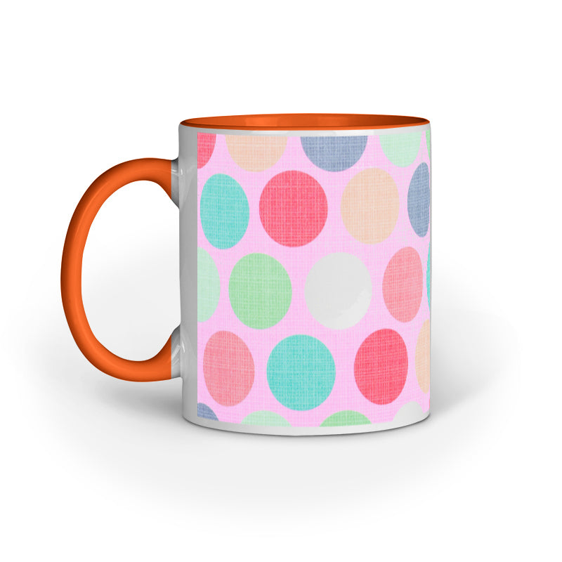 Colorful Dots: Abstract Design Printed Mugs