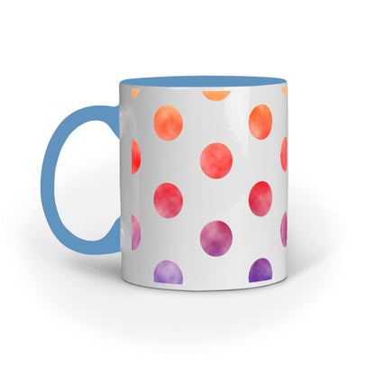 Vibrant Polka Dots: Colorful Design Printed Mug