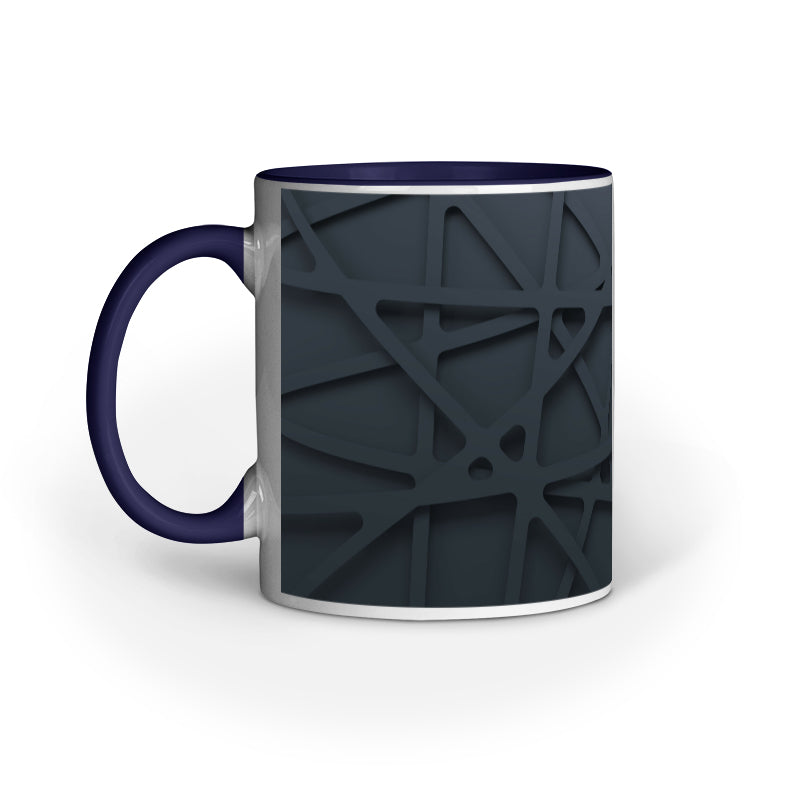 Abstract Black Lines Mugs: Minimalist Elegance for Your Coffee