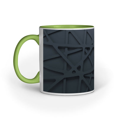Abstract Black Lines Mugs: Minimalist Elegance for Your Coffee