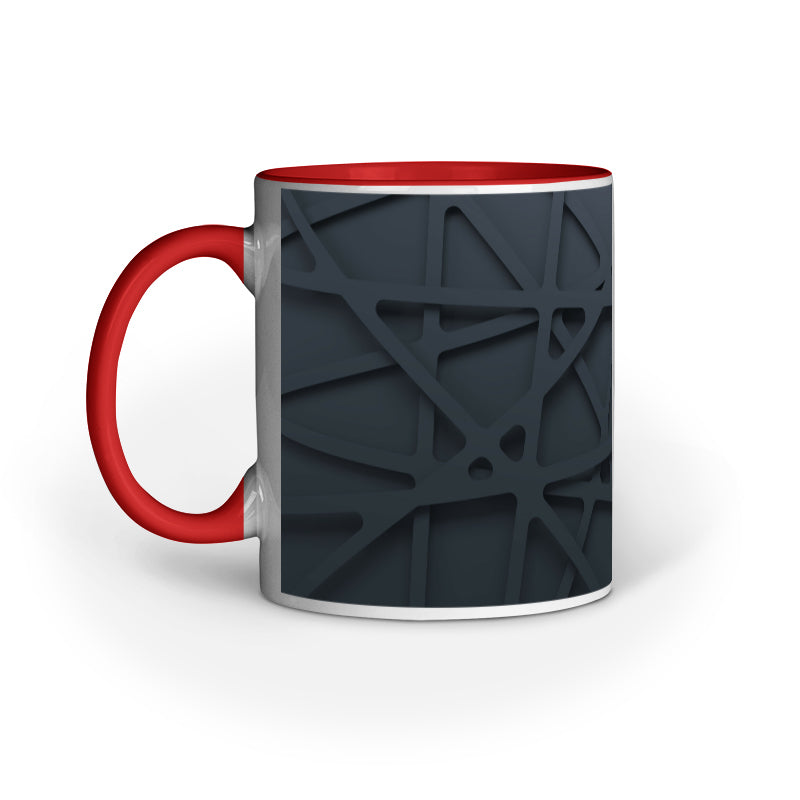 Abstract Black Lines Mugs: Minimalist Elegance for Your Coffee
