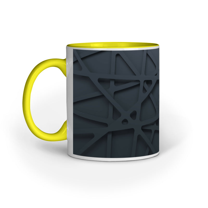 Abstract Black Lines Mugs: Minimalist Elegance for Your Coffee