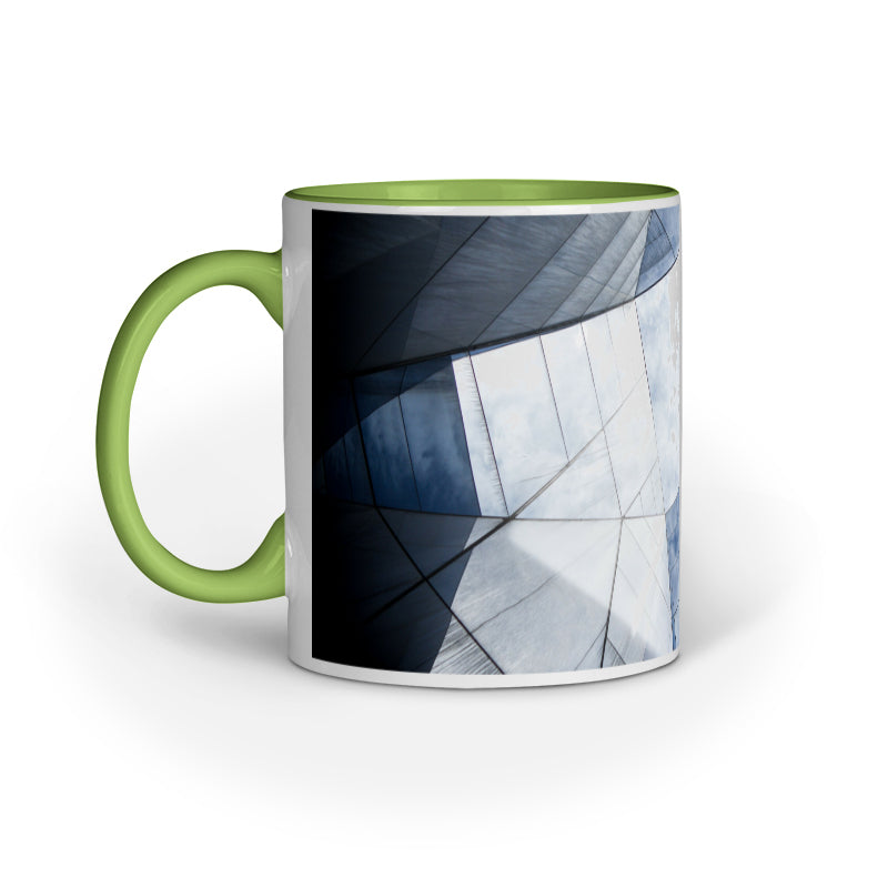 Chic Black and White Shadows Mugs: Timeless Abstract Elegance