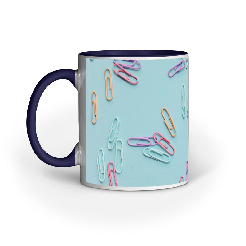 Innovative Paper Clip Pattern Mugs: Abstract Design Collection