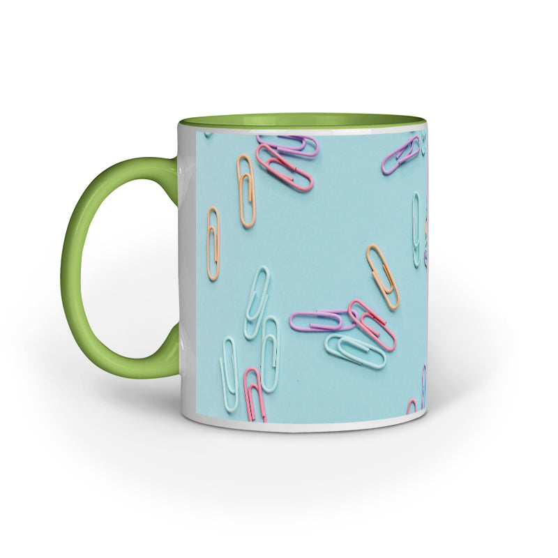 Innovative Paper Clip Pattern Mugs: Abstract Design Collection