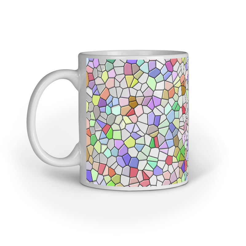 Mesmerizing Glasswork Mugs: Abstract Design Collection