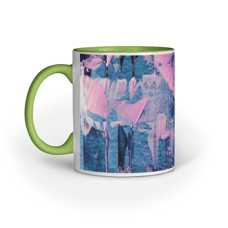 Artistic Brush Strokes: Abstract Design Printed Mugs
