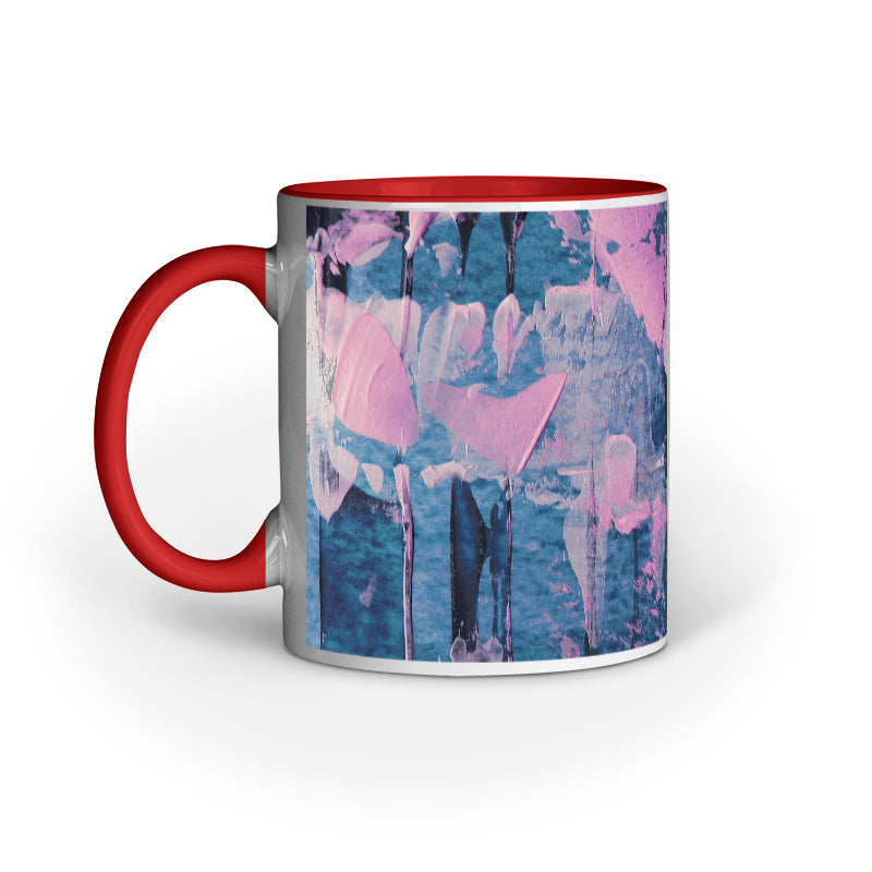Artistic Brush Strokes: Abstract Design Printed Mugs