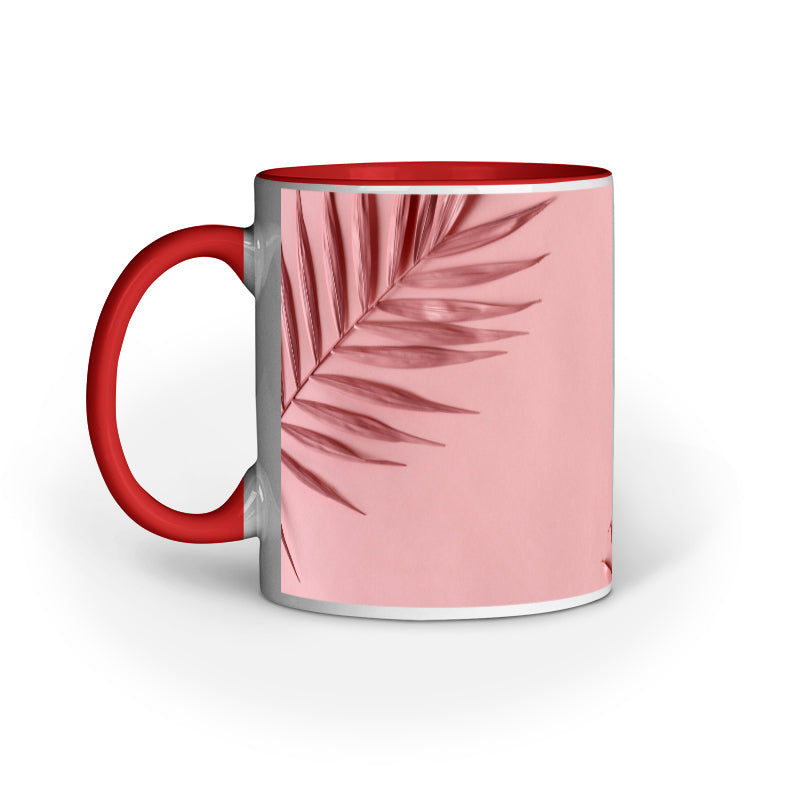 Nature's Charm: Leafy Delight Printed Mugs