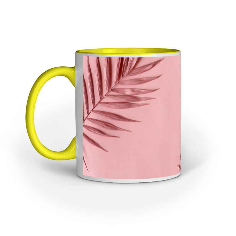 Nature's Charm: Leafy Delight Printed Mugs