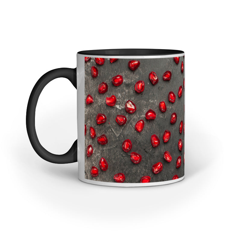 Pomegranate Symphony: Abstract Printed Mugs Collection