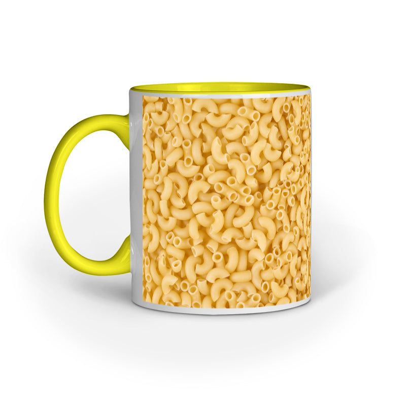 Abstract Pasta Design Printed Mug: Culinary Inspiration