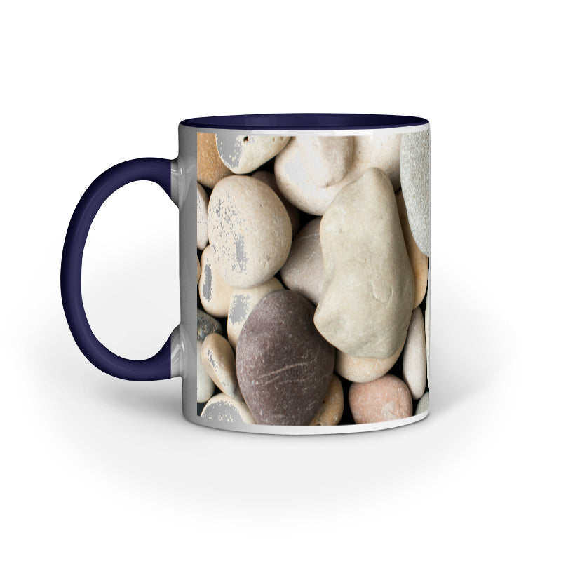 Abstract Rocks Design Printed Mug: Harmonious Colors and Textures