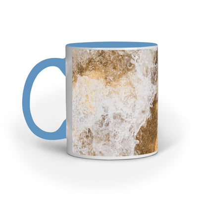 Tranquil Sea Beach Waves Design Printed Mug: Coastal Escape
