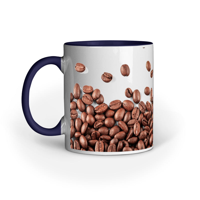 Coffee Lover's Delight: Multiple Coffee Beans Design Printed Mug
