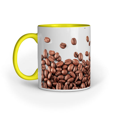 Coffee Lover's Delight: Multiple Coffee Beans Design Printed Mug