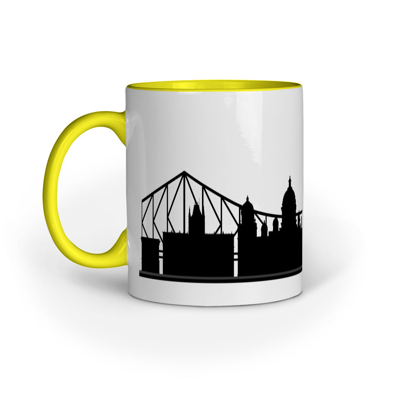 Kolkata Landmark Mug: Howrah Bridge and Victoria Memorial Design