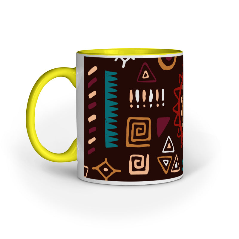 Tribal Motif Mug: Ancient Artistry in Modern Sips