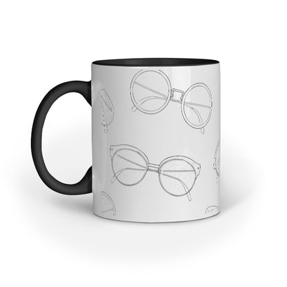 Glasses Galore Design Mug: Sip in Style and Sophistication