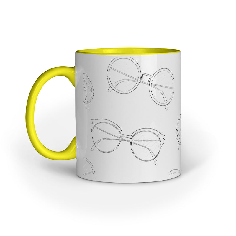 Glasses Galore Design Mug: Sip in Style and Sophistication
