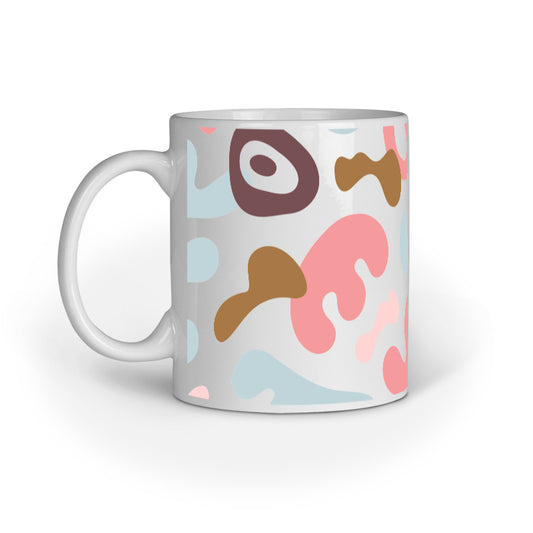 Color Splash Abstract Design Mug: Expressive Drinkware