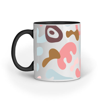 Color Splash Abstract Design Mug: Expressive Drinkware